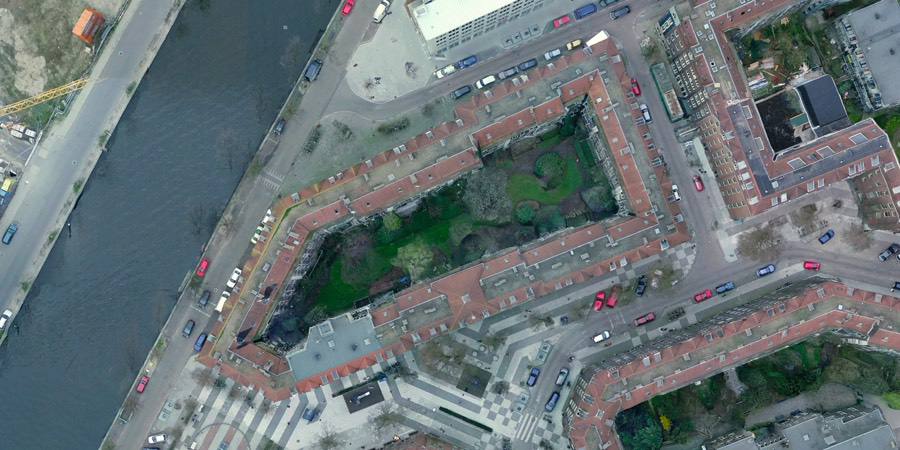 Renovatie Kinkerbuurt w21 © Google Earth